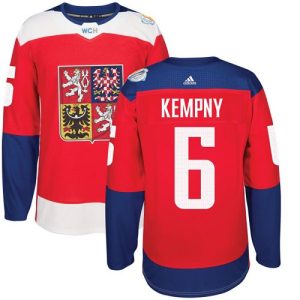 Herren Team Czech Republic #6 Michal Kempny Authentic Rot Auswärts 2016 World Cup